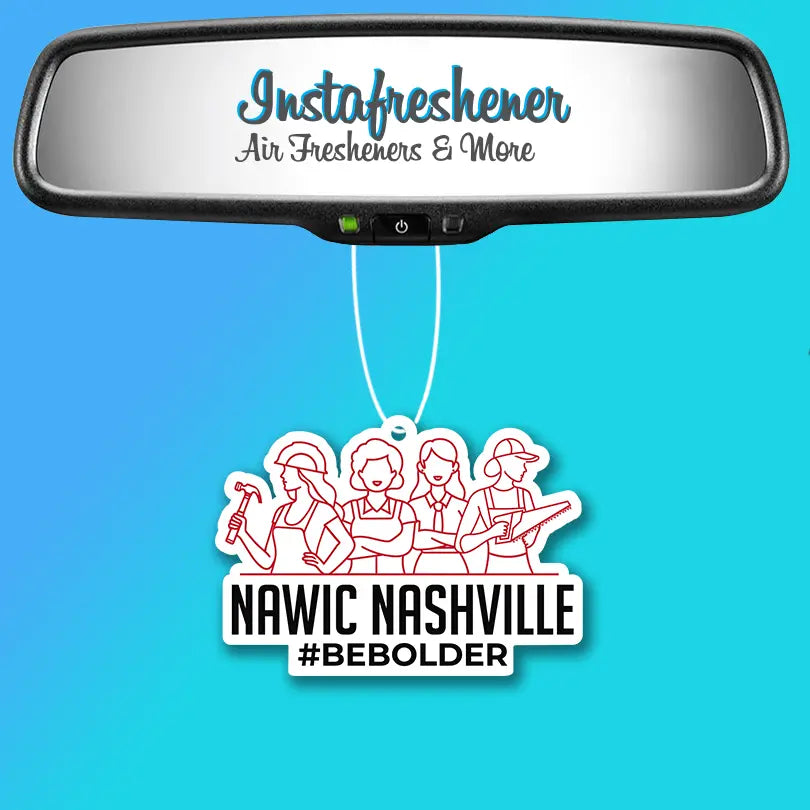 Promotional Car Air Fresheners - Custom Shape With Your Logo Instafreshener - Custom Cut Air Freshener