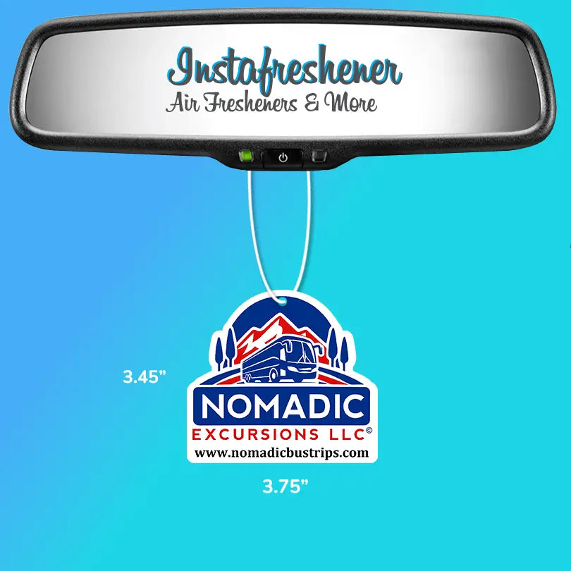 Promotional Car Air Fresheners - Custom Shape With Your Logo Instafreshener - Custom Cut Air Freshener