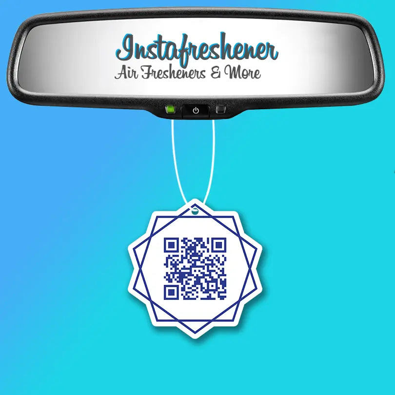 Promotional Car Air Fresheners - Custom Shape With Your Logo Instafreshener - Custom Cut Air Freshener
