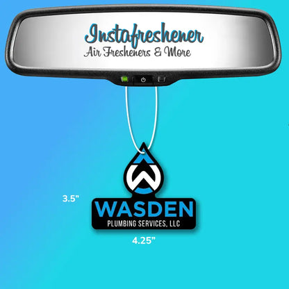 Promotional Car Air Fresheners - Custom Shape With Your Logo Instafreshener - Custom Cut Air Freshener