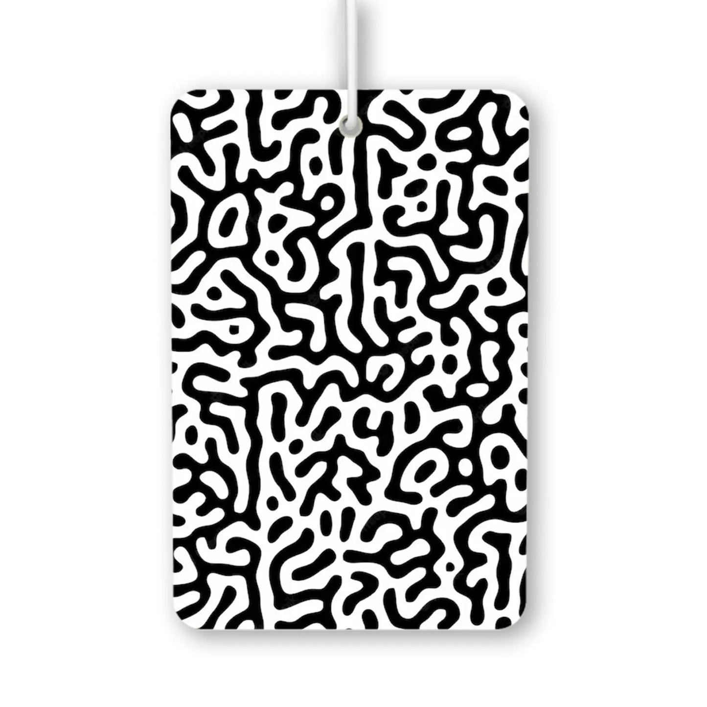Abstract Black and White Pattern Air Freshener