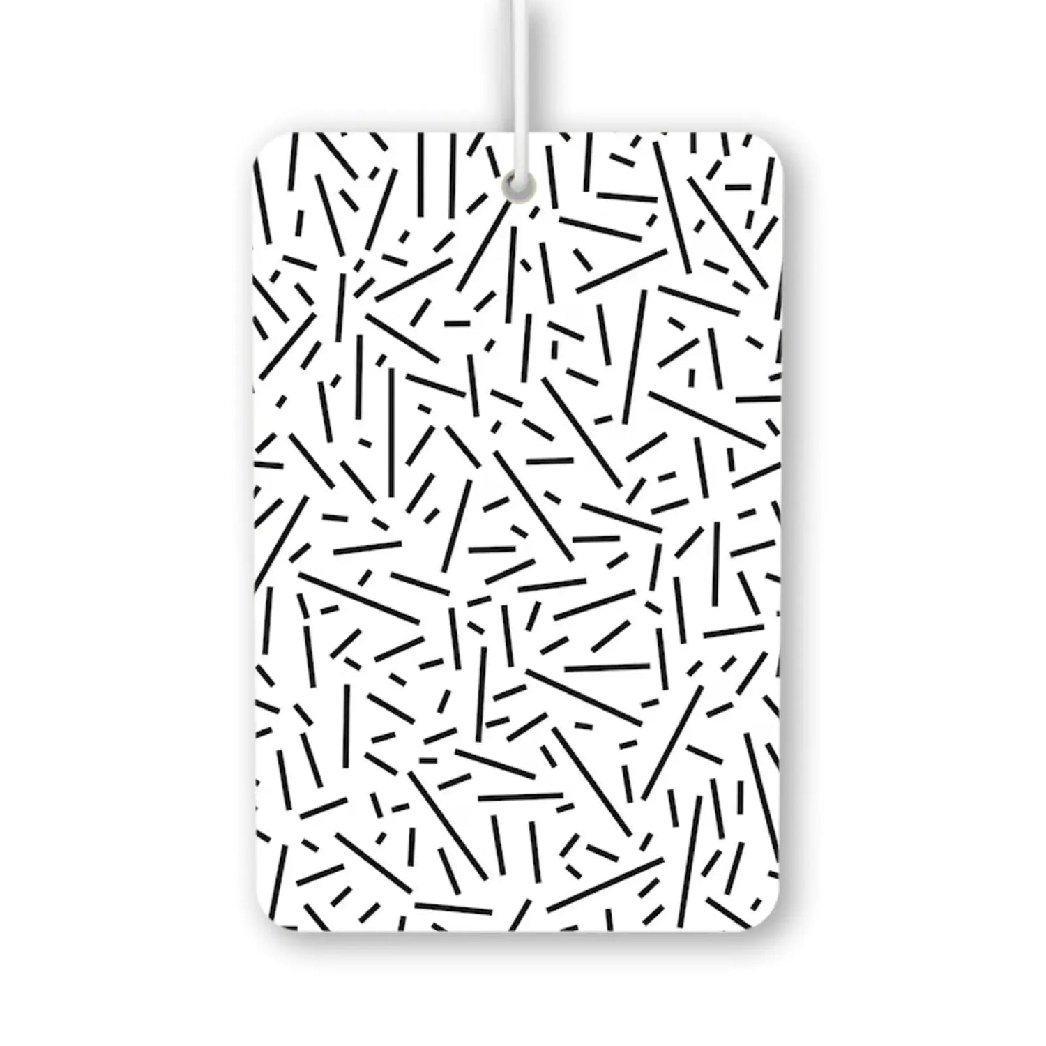Abstract Black Line Pattern Air Freshener