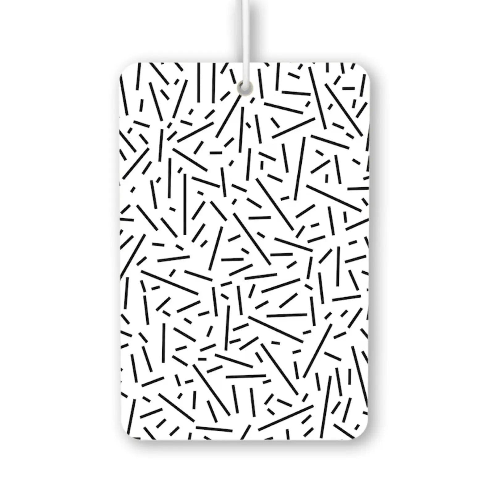 Abstract Black Line Pattern Air Freshener
