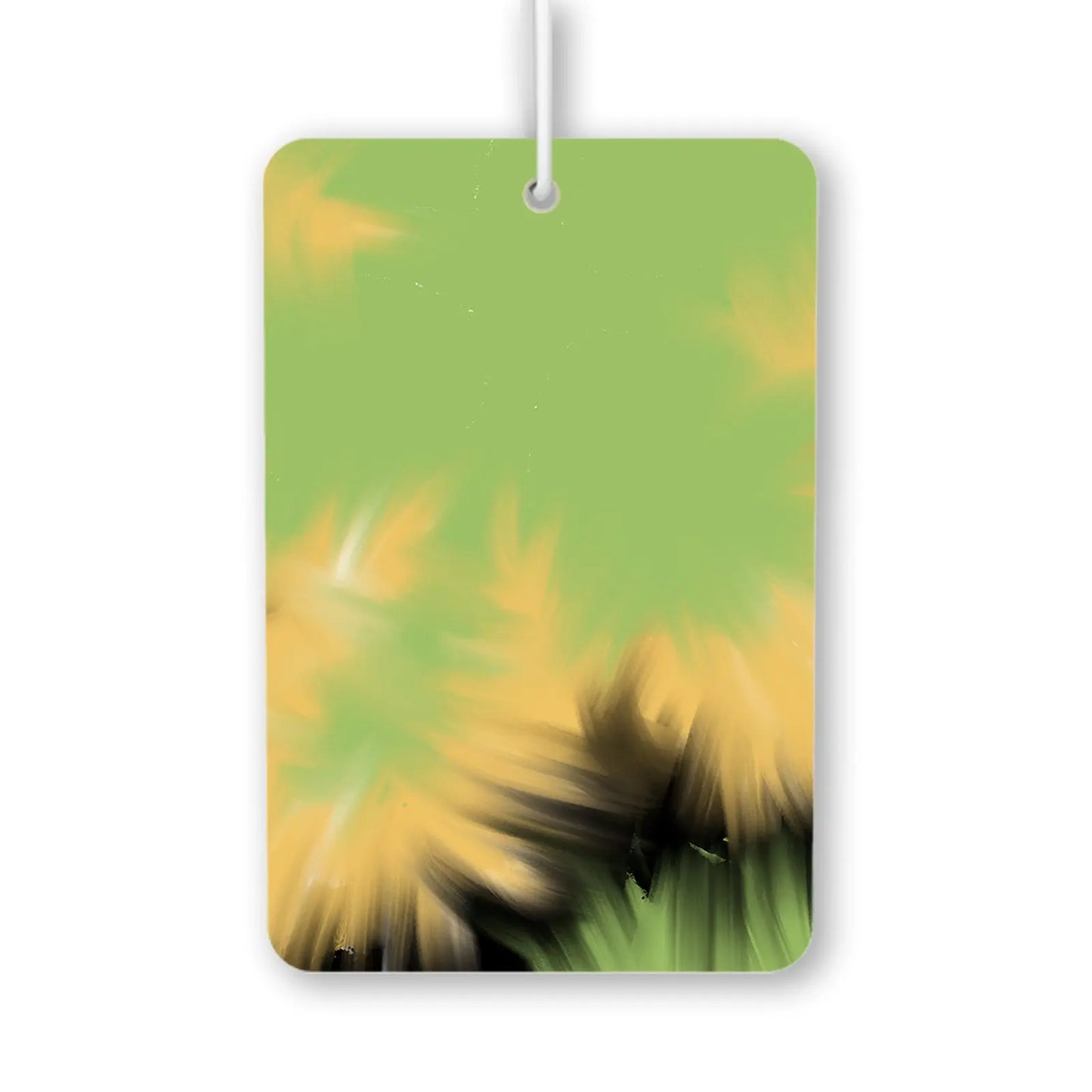Abstract Green and Yellow Air Freshener