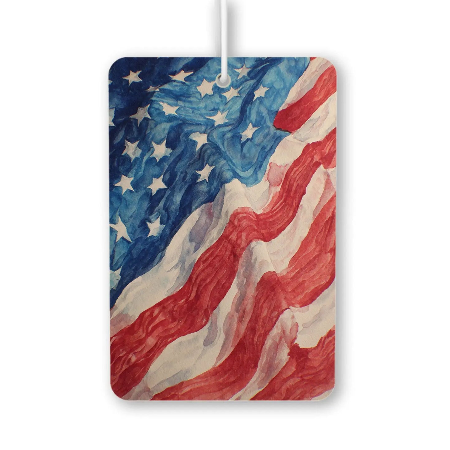 American Flag Watercolor Art Print Air Freshener