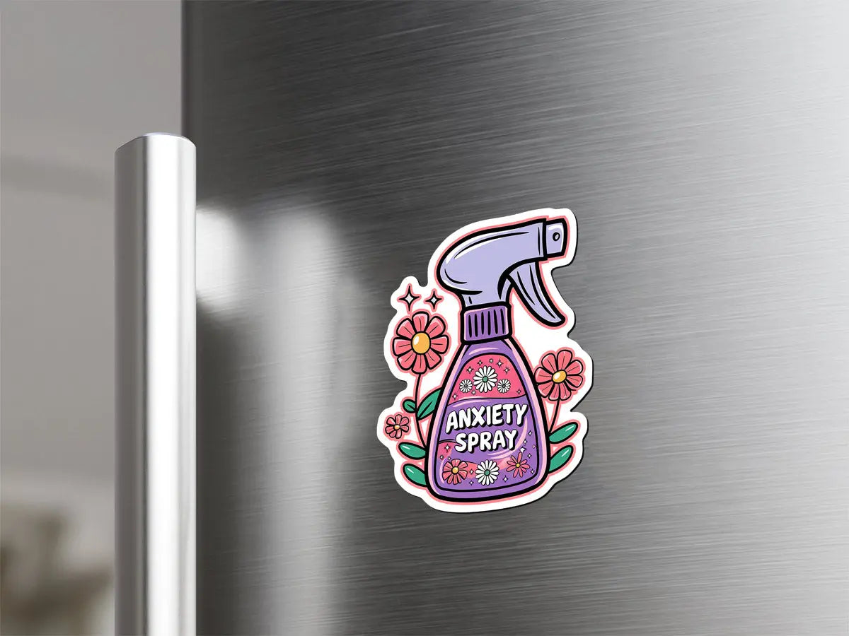 Anxiety Spray Bottle Magnet