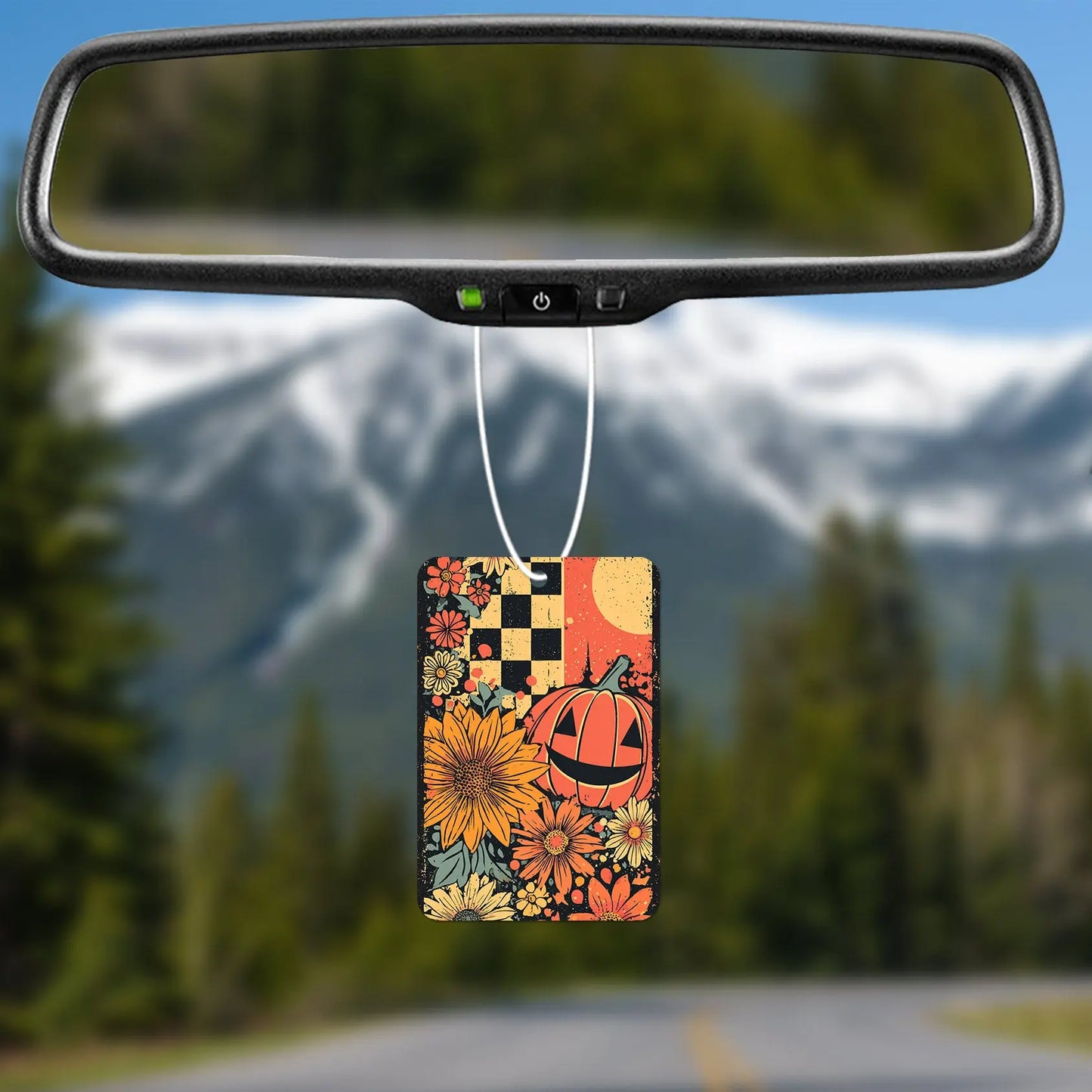Autumn Floral Pumpkin Air Freshener
