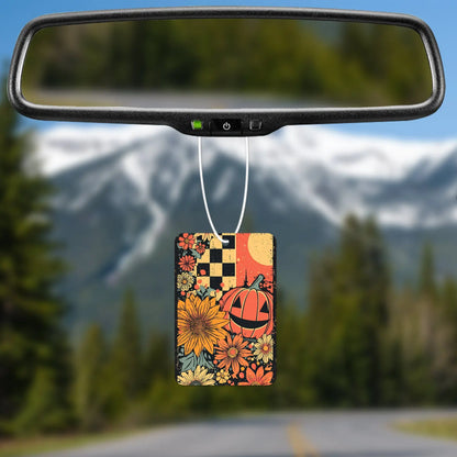 Autumn Floral Pumpkin Air Freshener