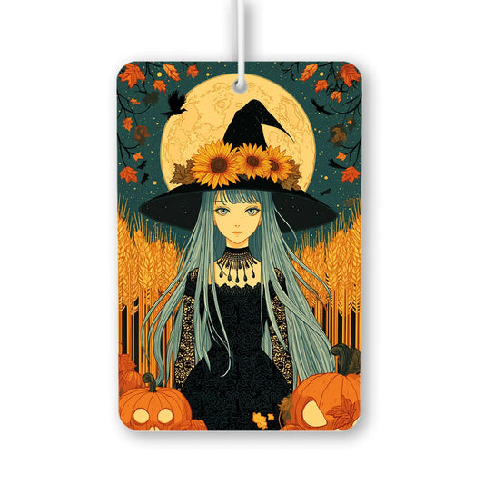 Autumn Witch with Sunflowers Air Freshener