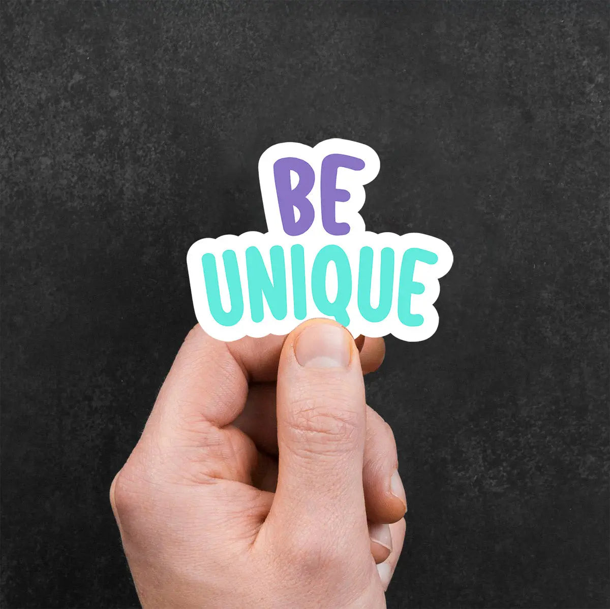 Be Unique Sticker