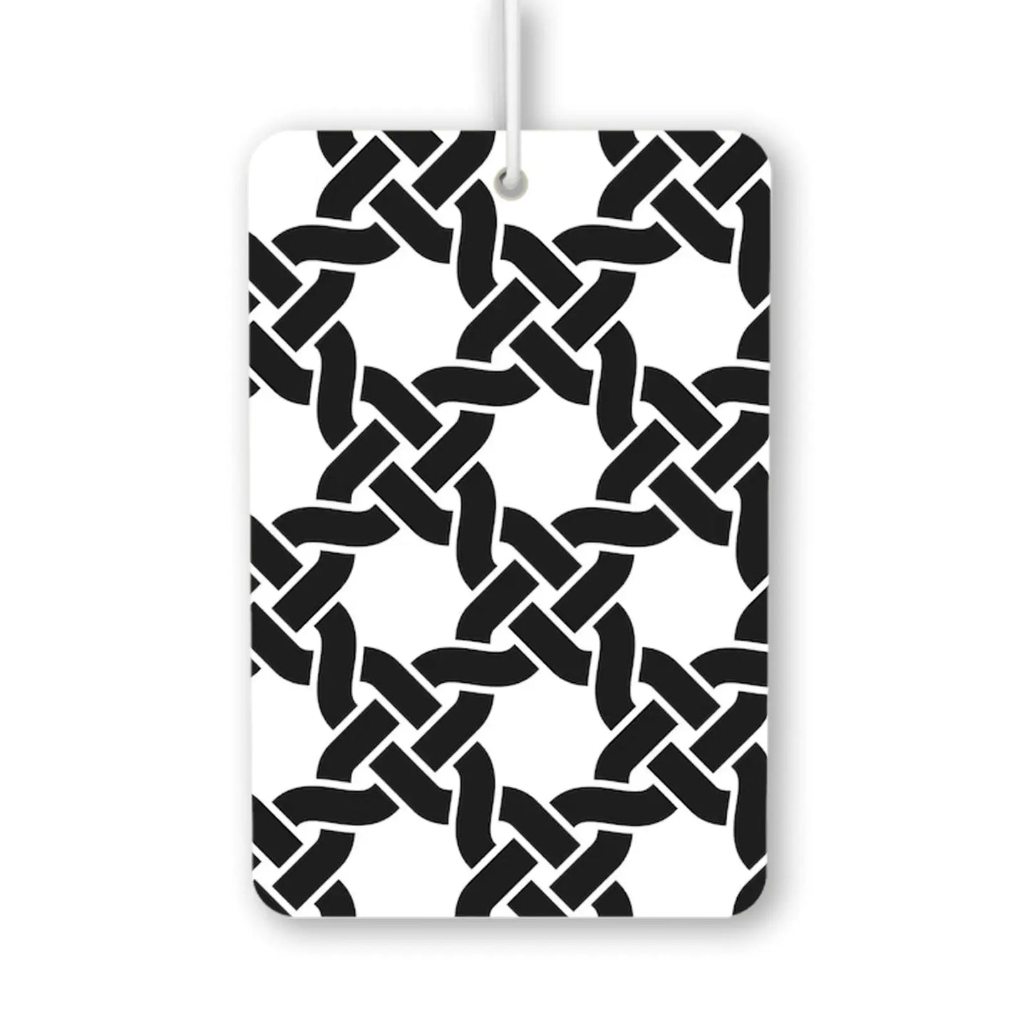 Black and White Knot Pattern Air Freshener