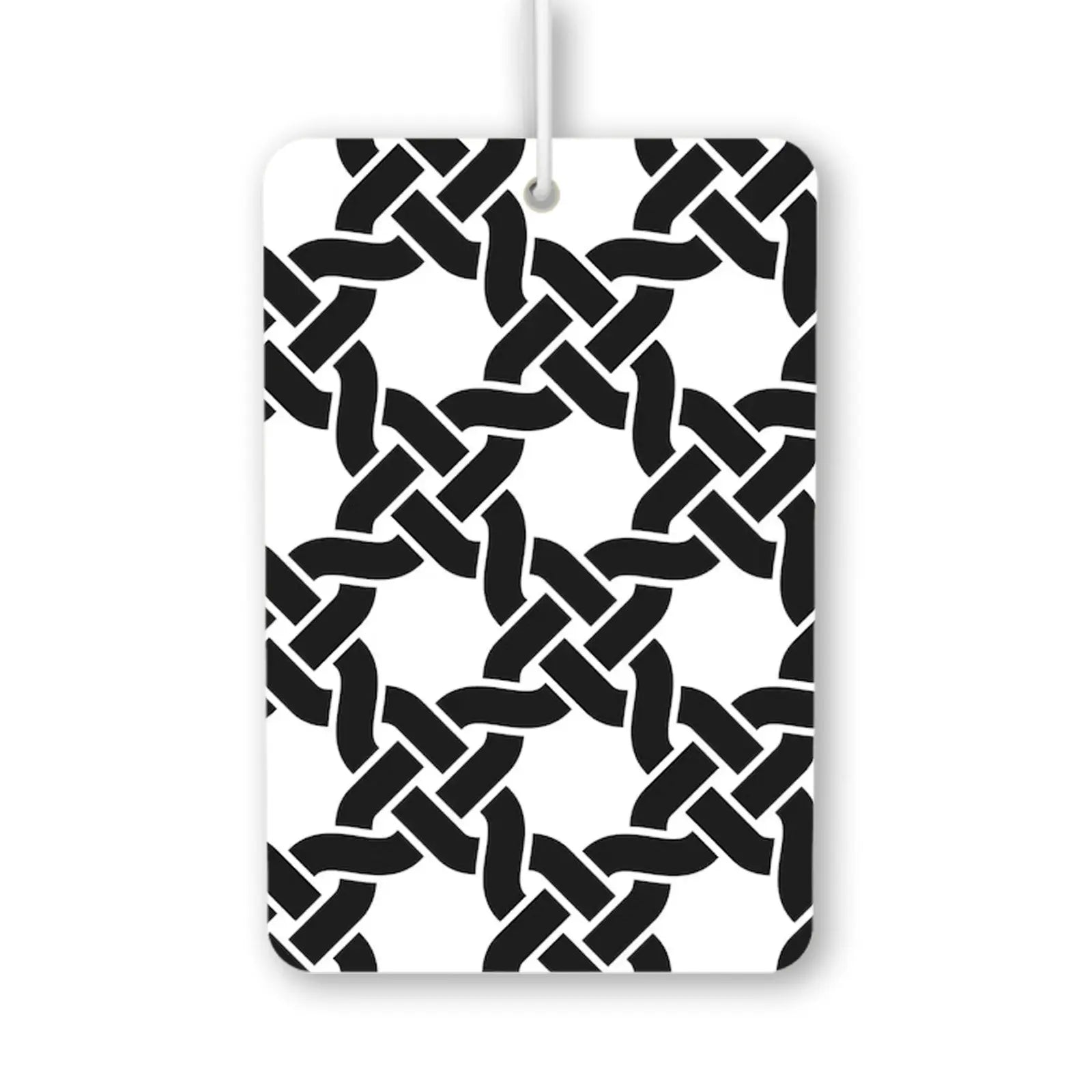 Black and White Knot Pattern Air Freshener