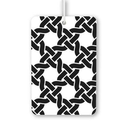 Black and White Knot Pattern Air Freshener