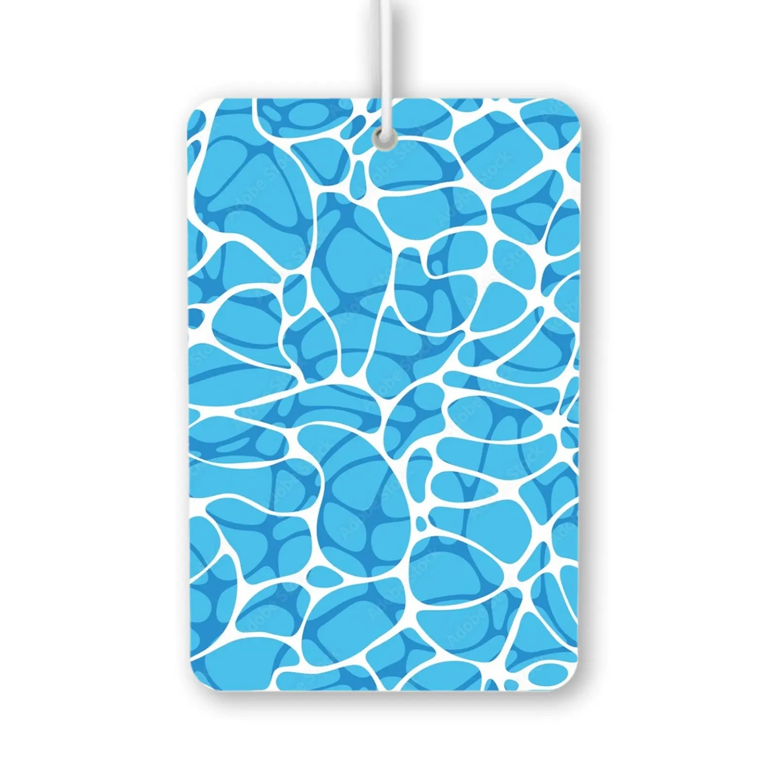Blue Abstract Water Pattern Air Freshener
