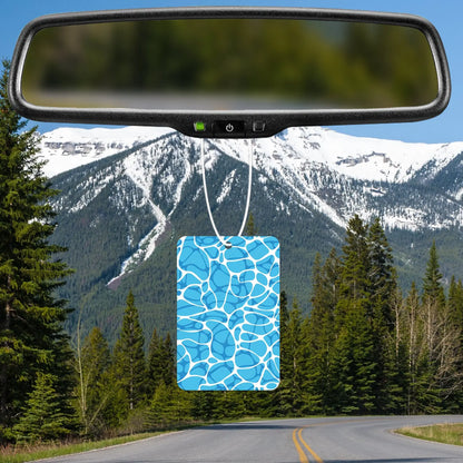 Blue Abstract Water Pattern Air Freshener