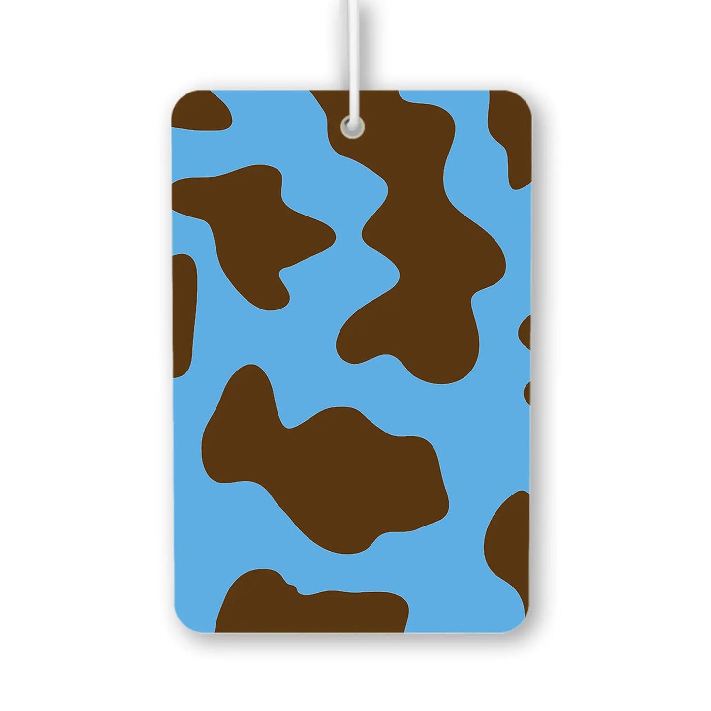 Blue and Brown Camo Pattern Air Freshener