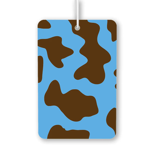 Blue and Brown Camo Pattern Air Freshener