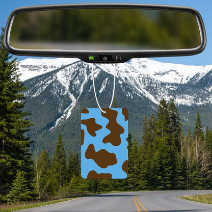 Blue and Brown Camo Pattern Air Freshener