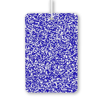 Blue and White Abstract Pattern Air Freshener