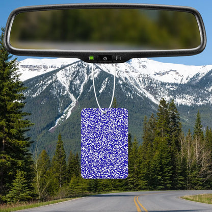 Blue and White Abstract Pattern Air Freshener