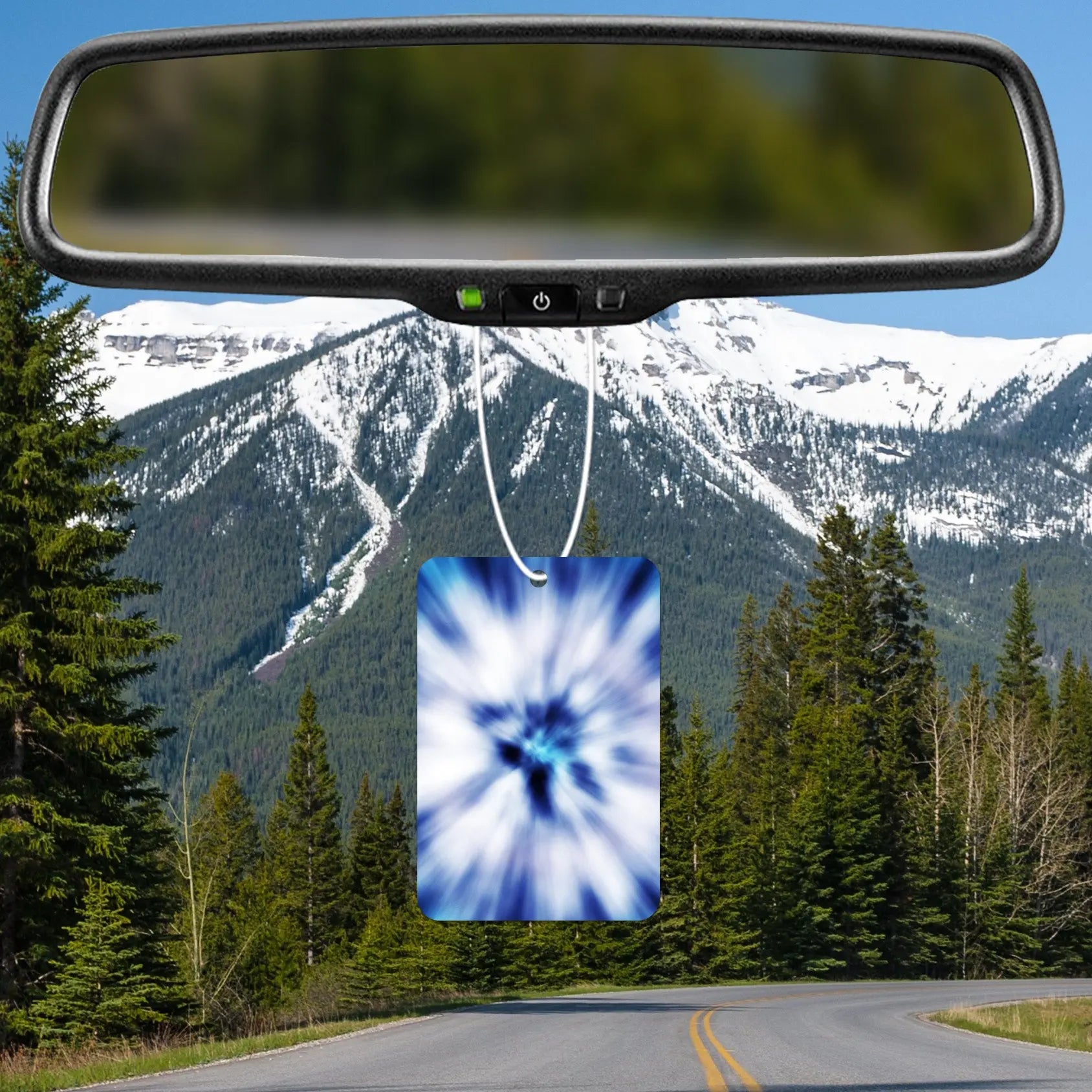 Blue Burst Abstract Air Freshener