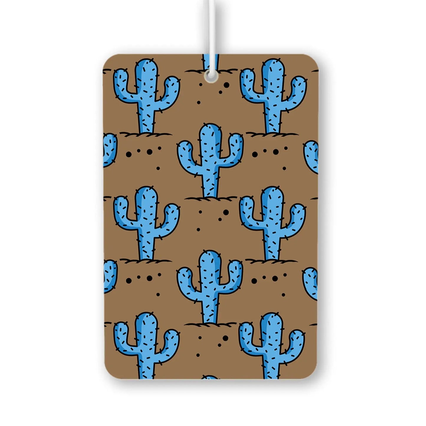 Blue Cactus Pattern Air Freshener