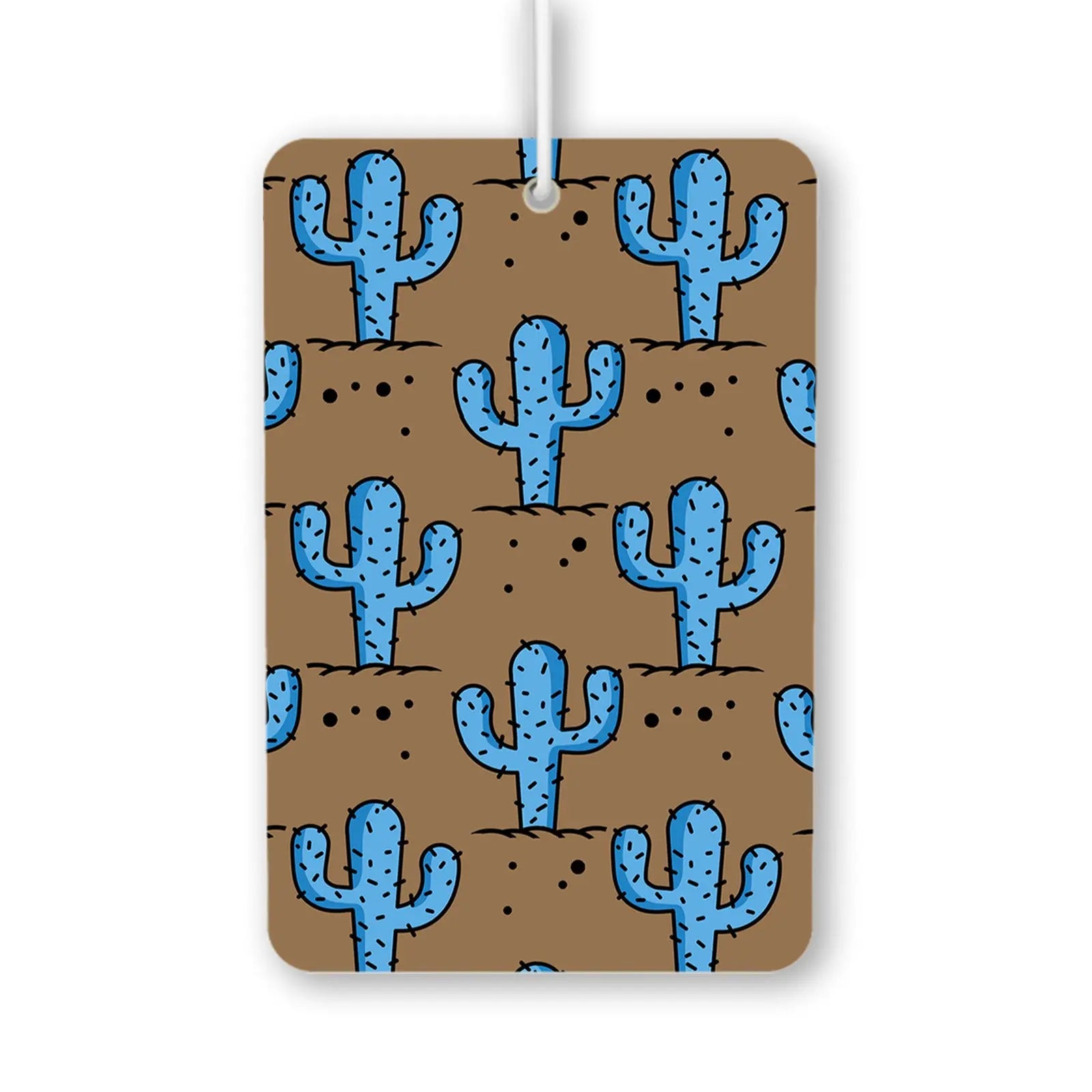 Blue Cactus Pattern Air Freshener