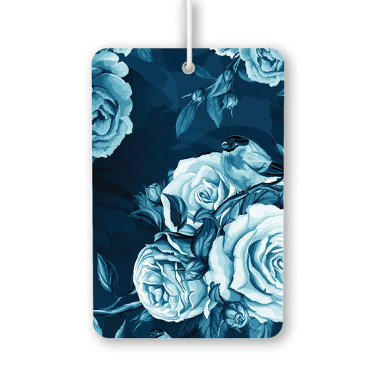 Blue Floral and Bird Air Freshener