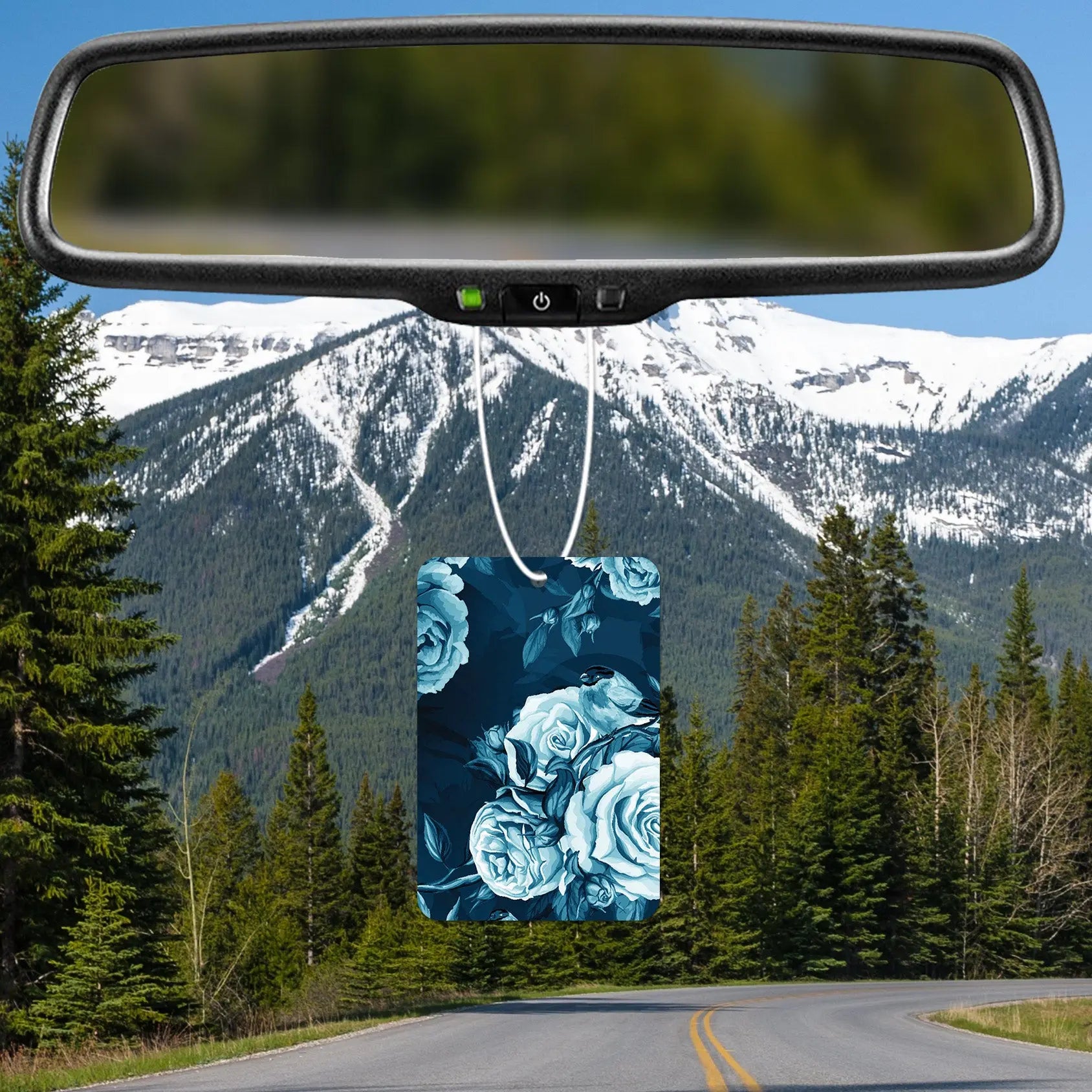 Blue Floral and Bird Air Freshener