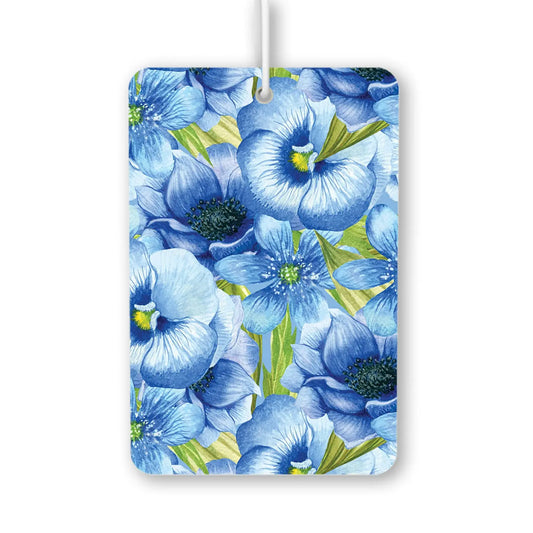 Blue Floral Pattern Air Freshener