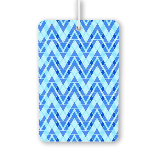 Blue Geometric Pattern Air Freshener