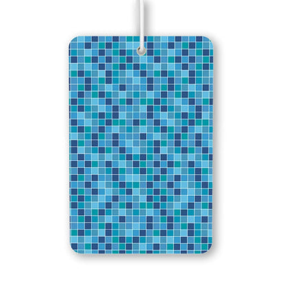 Blue Mosaic Pattern Air Freshener
