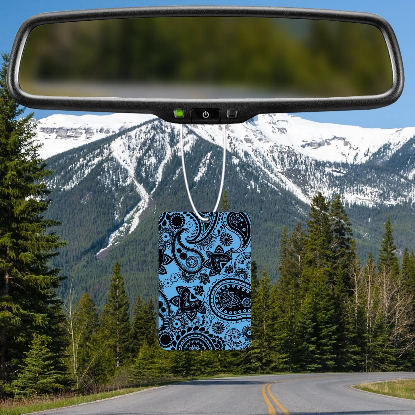 Blue Paisley Pattern Air Freshener