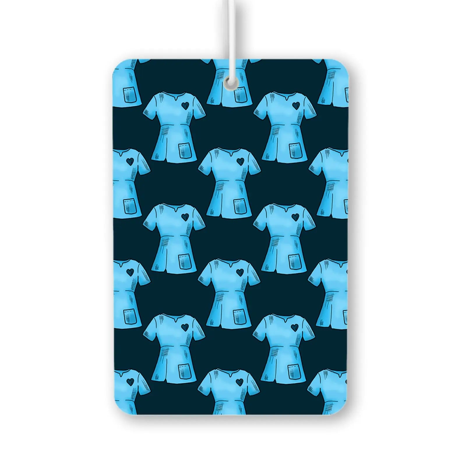 Blue Scrubs Pattern Air Freshener
