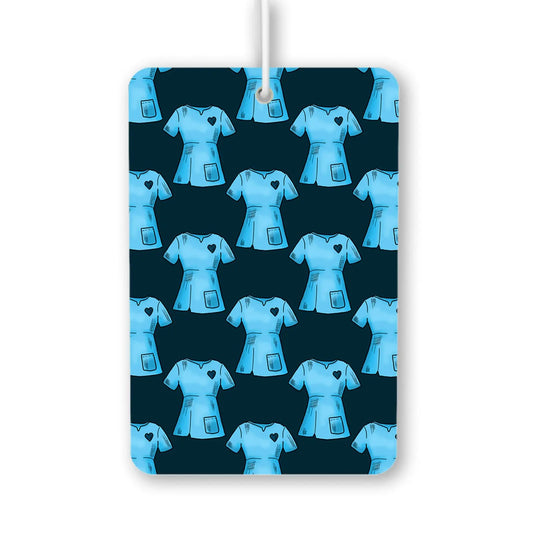 Blue Scrubs Pattern Air Freshener