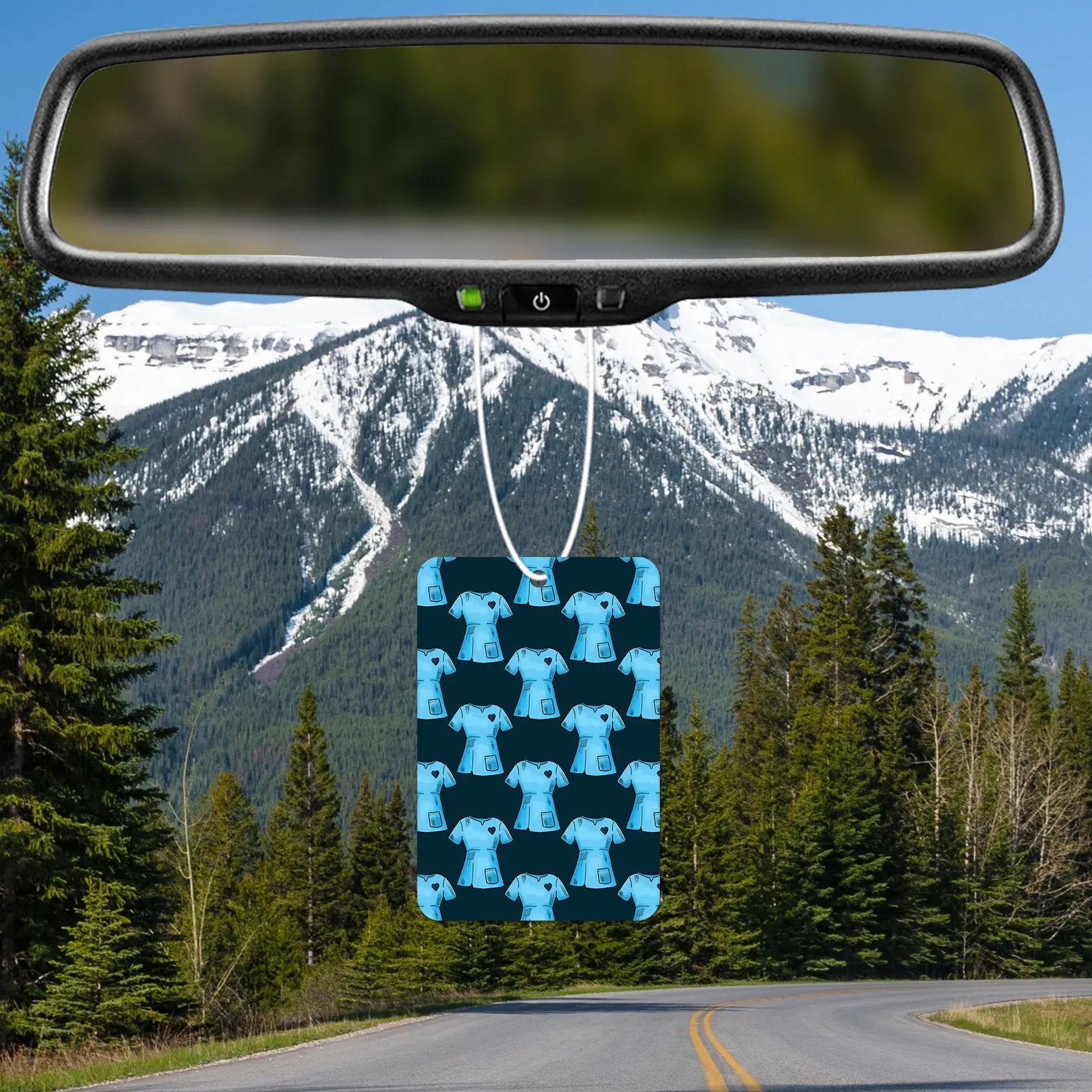 Blue Scrubs Pattern Air Freshener