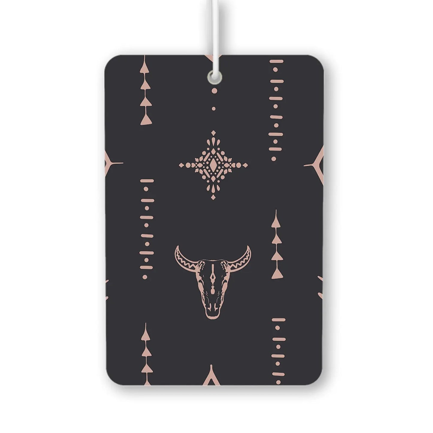 Boho Chic Bull Skull Pattern Air Freshener