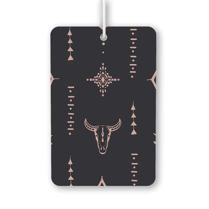 Boho Chic Bull Skull Pattern Air Freshener