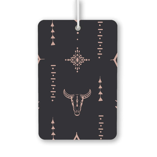 Boho Chic Bull Skull Pattern Air Freshener