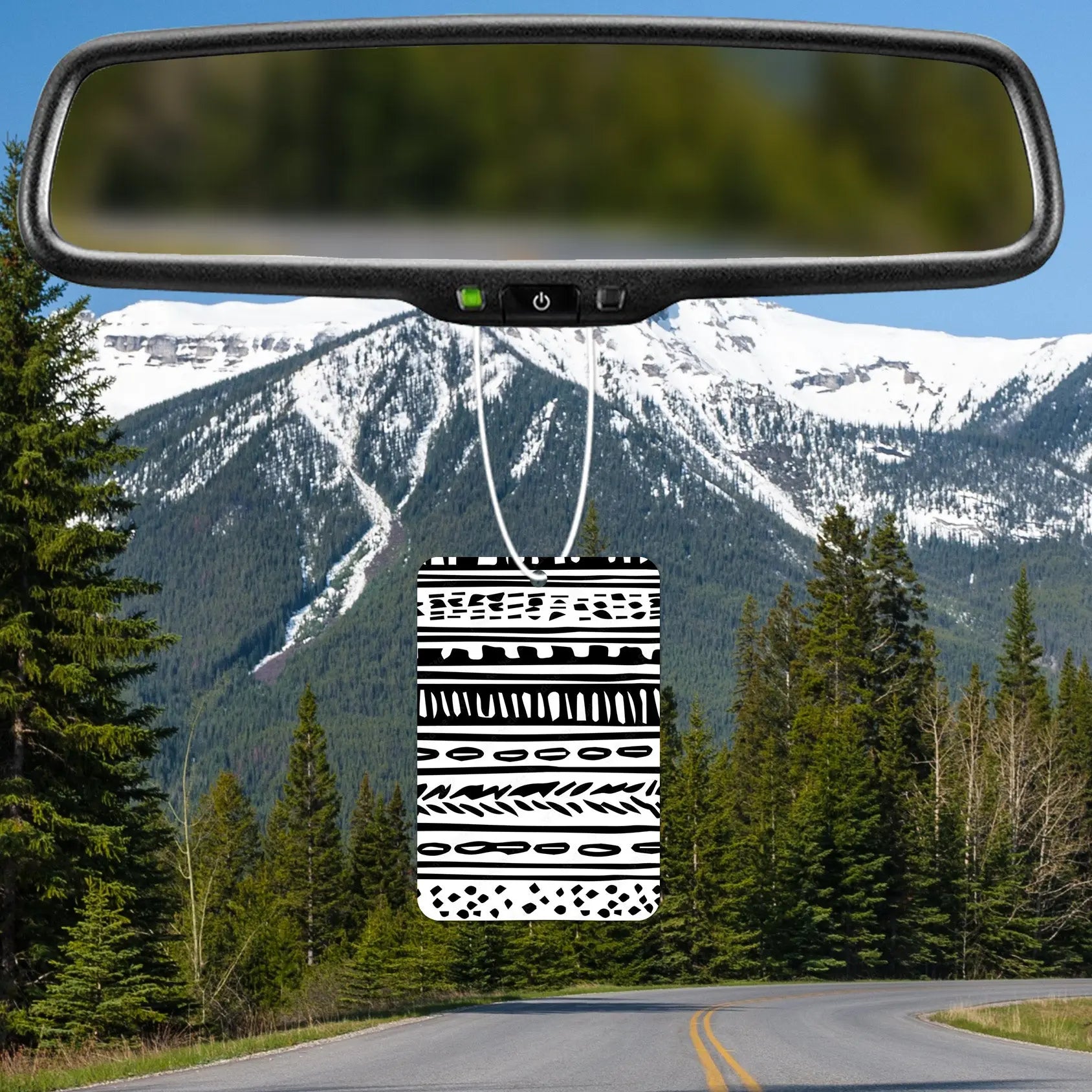 Bold Black and White Pattern Air Freshener