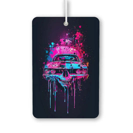 Bold Skull Art Car Air Freshener