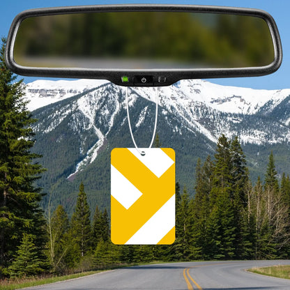 Bold Yellow Geometric Air Freshener