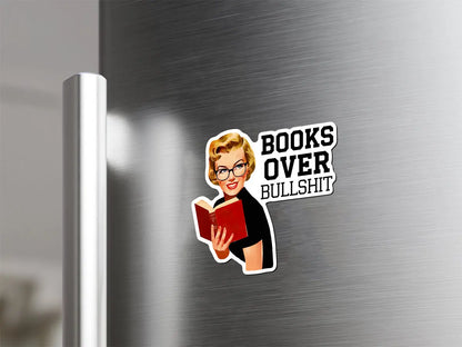 Books Over Bullshit Magnet