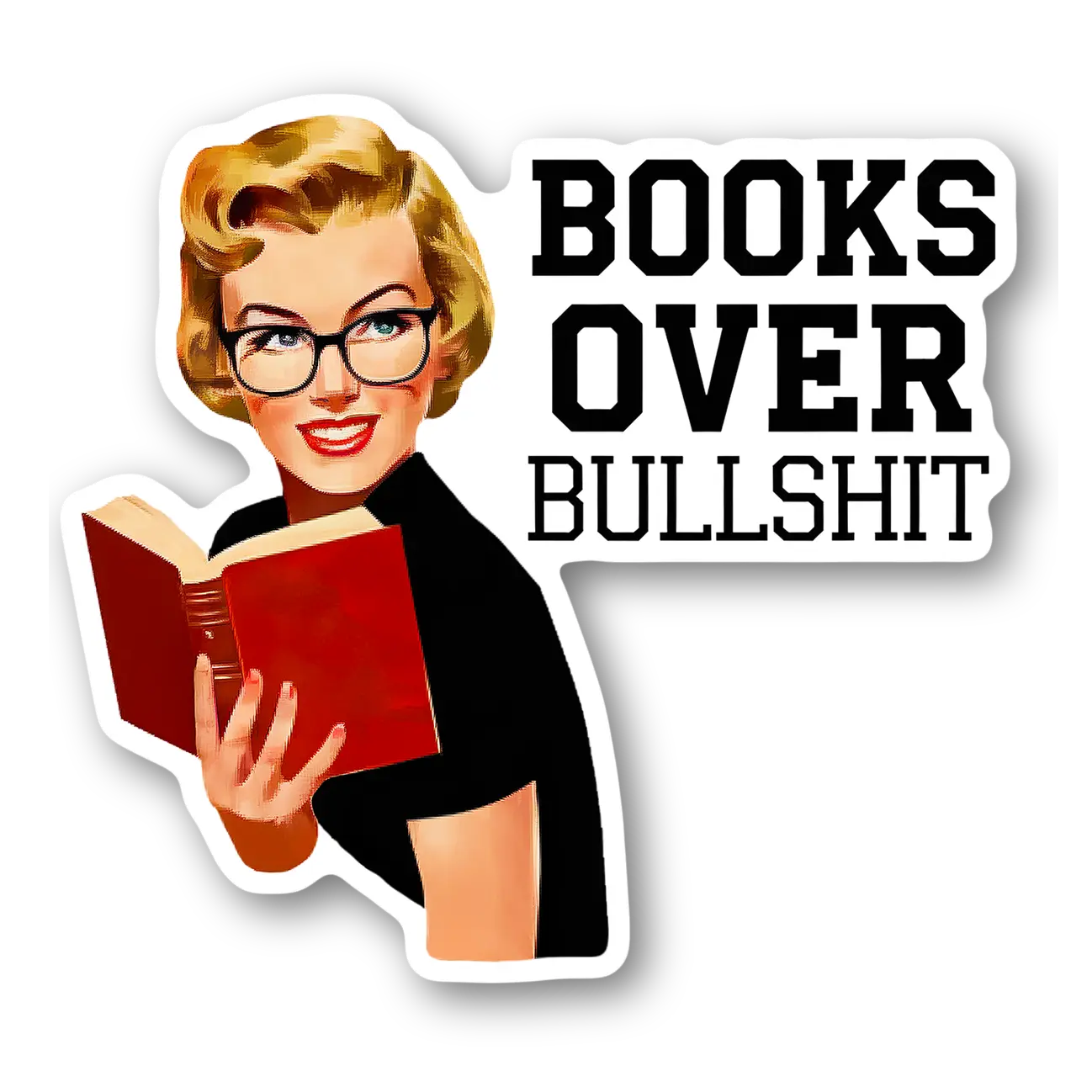 Books Over Bullshit Magnet