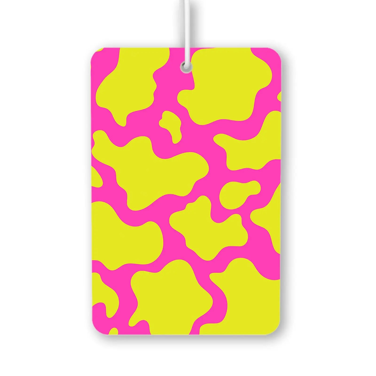 Bright Pink and Yellow Abstract Pattern Air Freshener