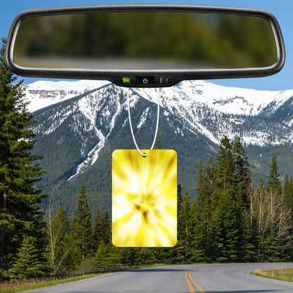 Bright Yellow Burst Air Freshener