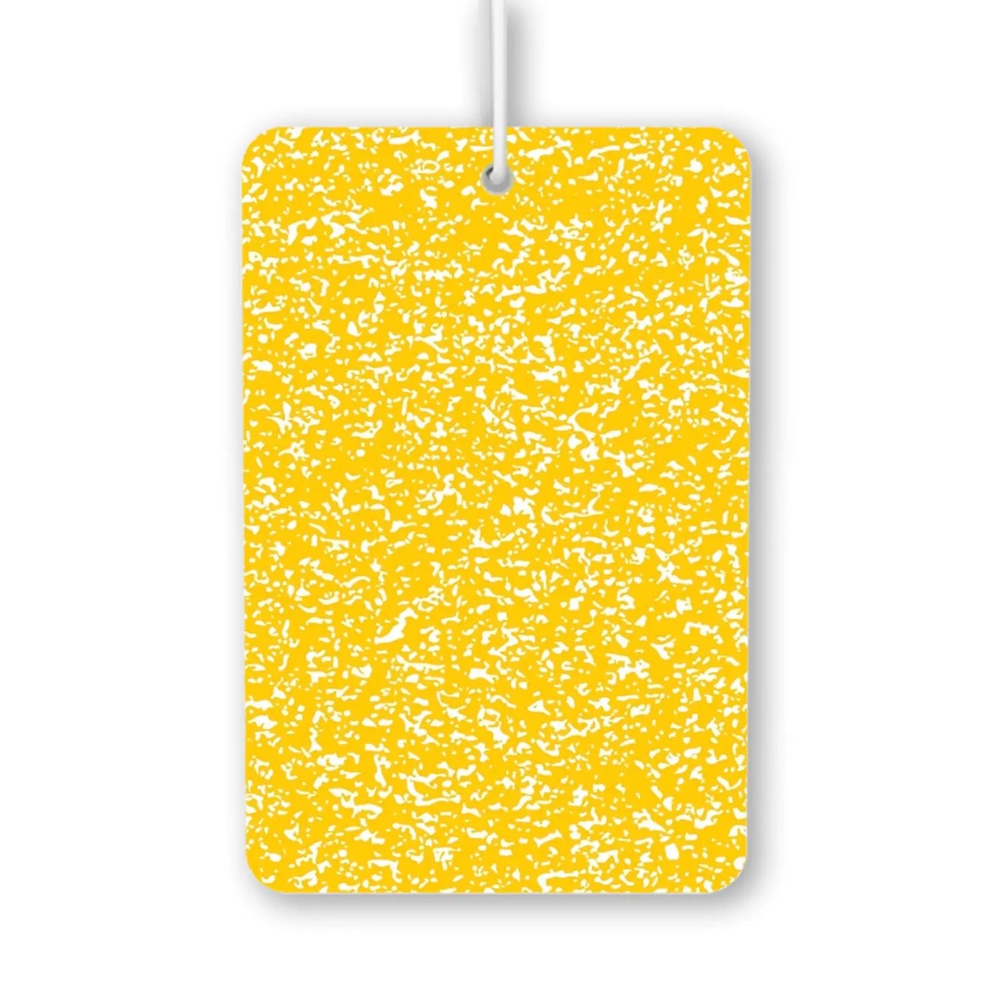 Bright Yellow Splatter Pattern Air Freshener