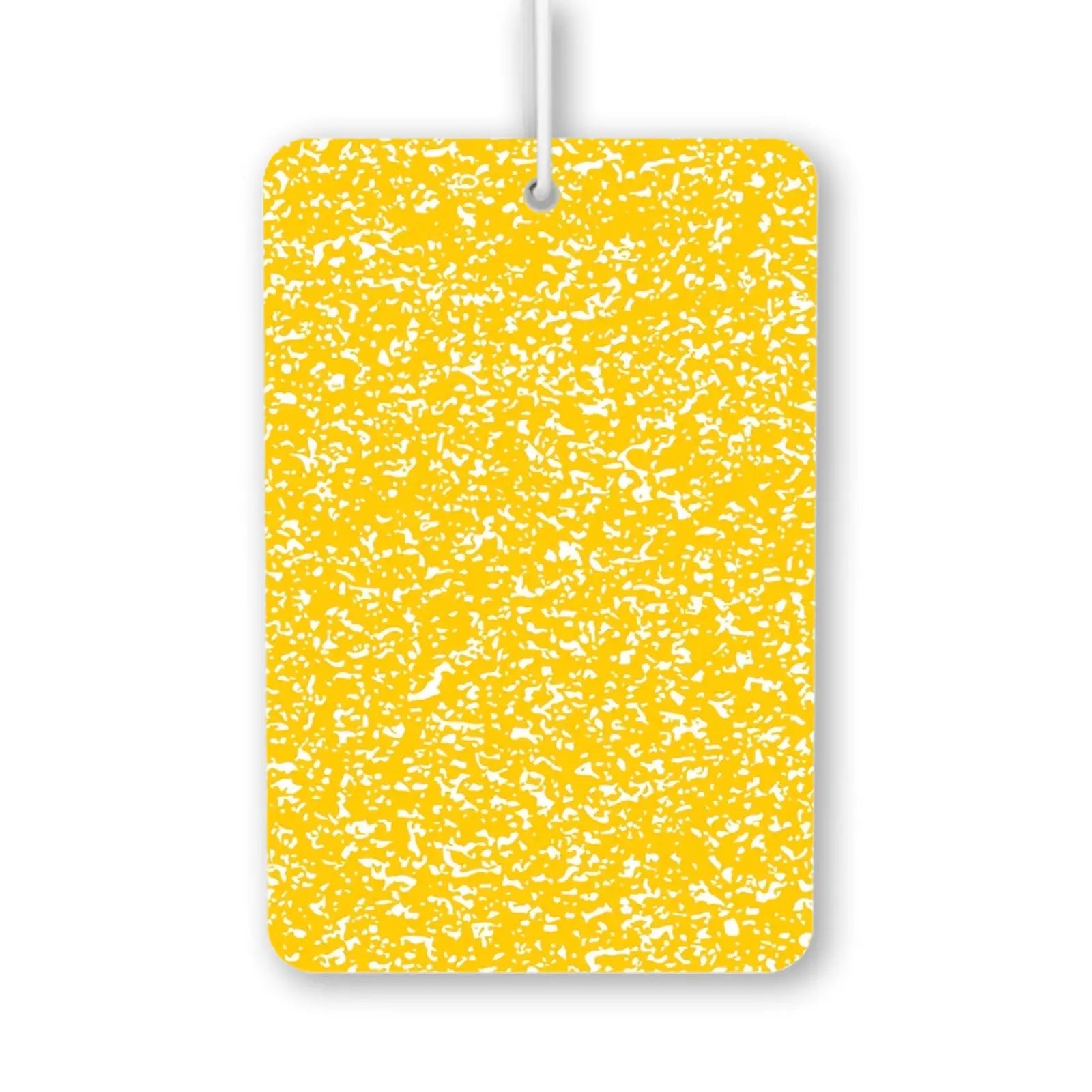 Bright Yellow Splatter Pattern Air Freshener