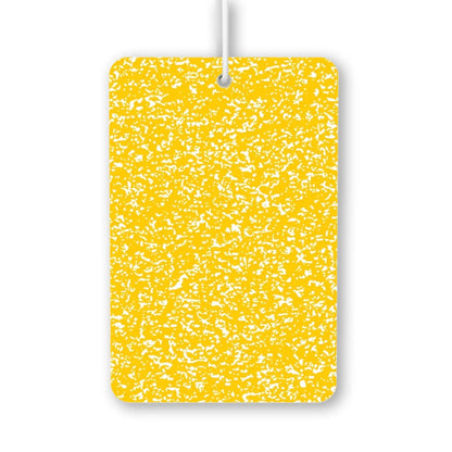 Bright Yellow Splatter Pattern Air Freshener