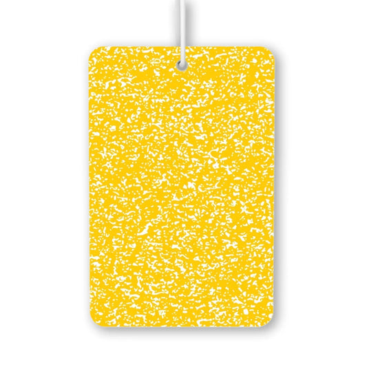 Bright Yellow Splatter Pattern Air Freshener